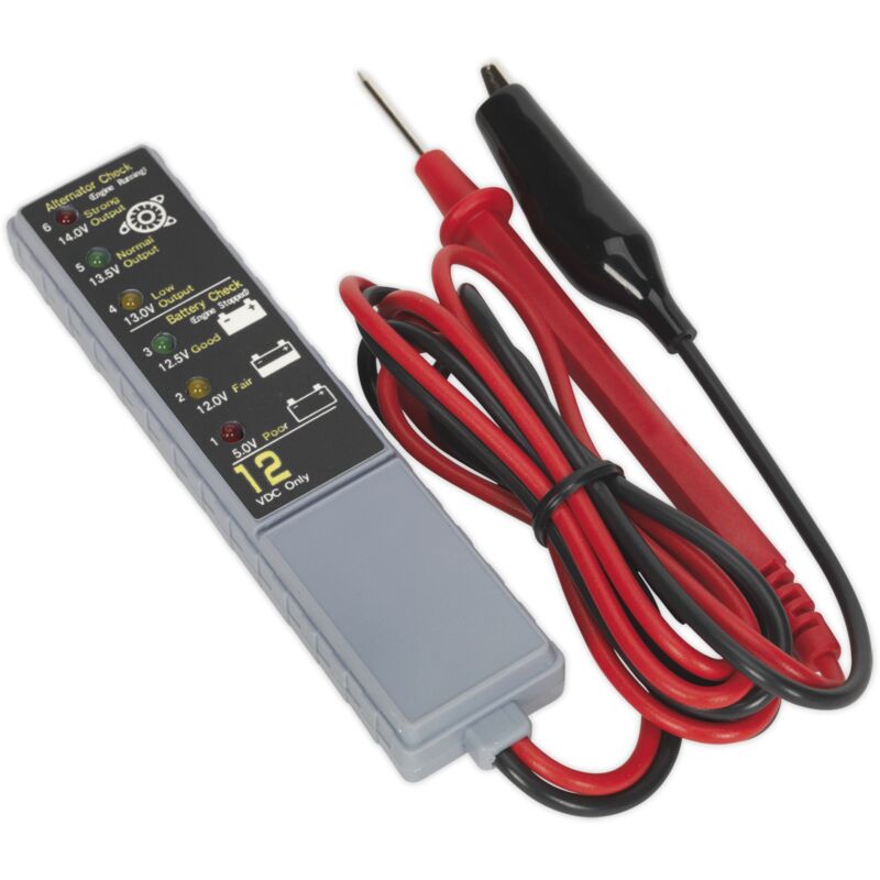 Sealey - Battery & Alternator Tester 12V led AK400