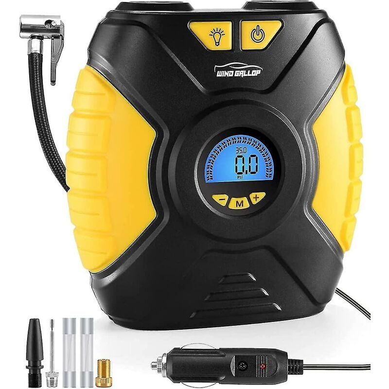 Crea - Digital Car Tyre Inflator Air Tool Portable Air Compressor Car Tyre Pump Automatic 12v Electric Air Pump Tyre Inflation With Tyre Pressure