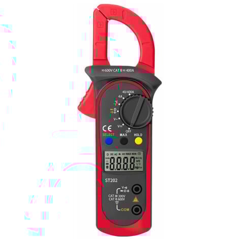 Digital Clamp Meter, Automatic Measuring Multimeter and Voltmeter, Measure Voltage Tester, AC Current, Resistance, Continuity, Diode Test
