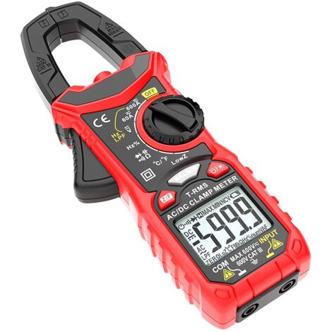 Digital Clamp Meter, Wax, Multimeter, LCD, Red/Black