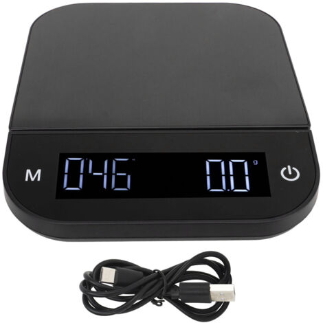 Digital Coffee Scale Waterproof 0.1g High Accuracy Manual Automatic Mini Portable Baking Scale with Timer 3kg