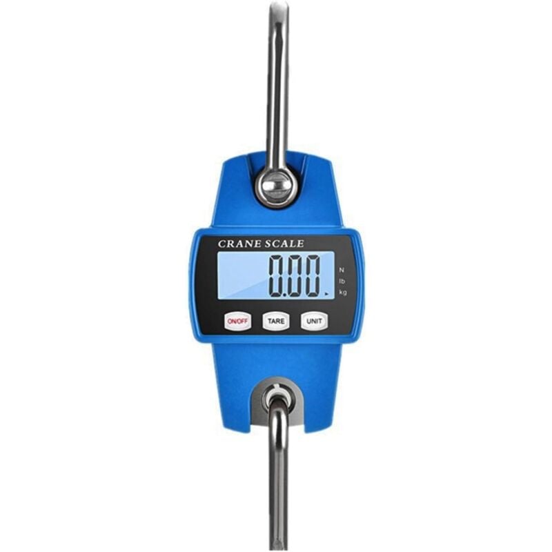 Digital Crane Scale, 300kg 660lb Electronic Hanging Scale, Industrial Hanging Scale with Accurate Sensor, Mini Portable lcd Scale with Hook for