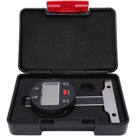 Digital Depth Gauge - Jauge de Profondeur Électronique USB 0-30mm Précision 0.001mm avec Base Plate Alliage et Boîtier de Stockage