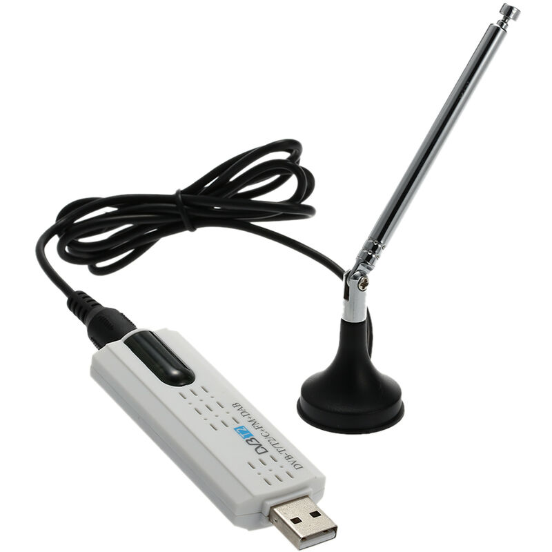 

Digital DVBT2 USB TV Stick Tuner USB2.0 Receptor de HDTV con antena de control remoto para DVB-T2 / DVB-C / FM / DAB