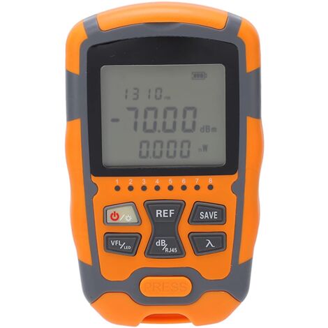 Digital Fiber Optic Power Meter Display Optical Cable Tester Power, Measuring Range -70+10dbm