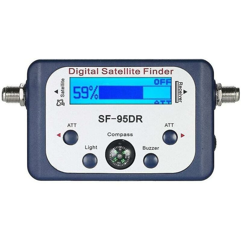 Digital For Tester Meter Tv Signal Receiver Sat Finder With Compass And Lcd Display Fta Dvb S2