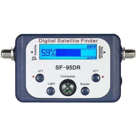 Digital For Tester Meter Tv Signal Receiver Sat Finder With Compass And Lcd Display Fta Dvb S2