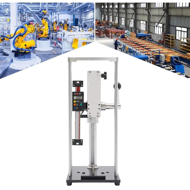 Digital Force Gauge Rack Push Pull Gauge with Stand, Force Test Stand, Spring Pressure Load Tester Rack, 1000N Max Load for Lab Tension and