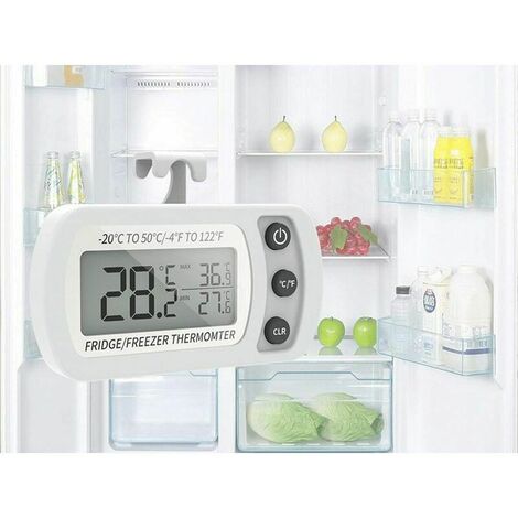 Fridge Thermometer, 2pcs Digital Freezer Thermometers, Upgraded Fridge  Thermometer With Large Lcd Display, E Magnetic, Max/min For Kitchen, Home,  Rest