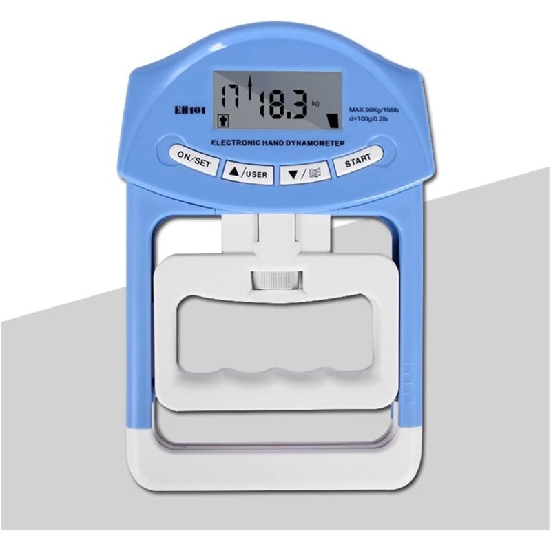 Image of Digital Handdynamometer -Grifffestigkeit Messmesser Auto erfassen Handgriffe 200 lbs / 90 kg