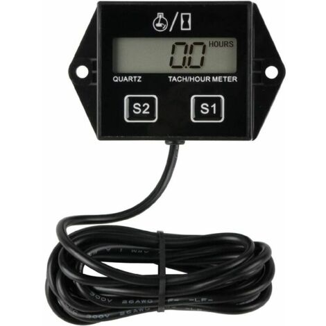 Digital Hour Meter Tachometer, Maintenance Reminder, Replaceable Battery, Auto Shut-Off, For ZTR Lawn Mower Generator Boat Tractor ATV Snowmobile & Equipment i0dIcWwUx