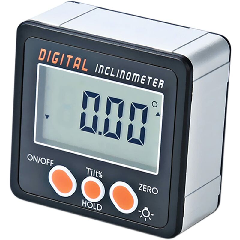 Digital Inclinometer 4 x 90° Digital Protractor Inclinometer with Magnetic Base for Carpentry Construction Automotive