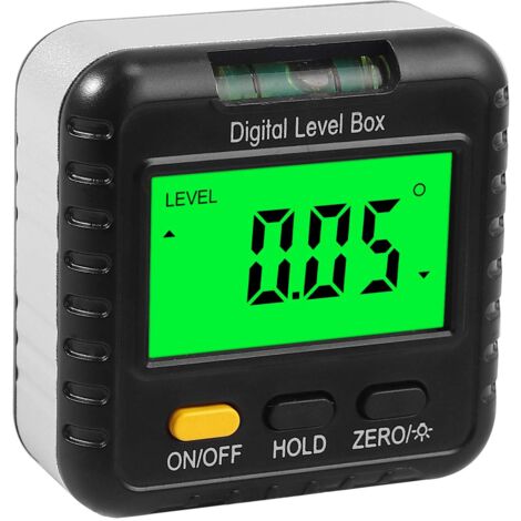 Digital Inclinometer Digital Level Box with Backlit LCD Angle Finder, Magnetic Base Protractor Function