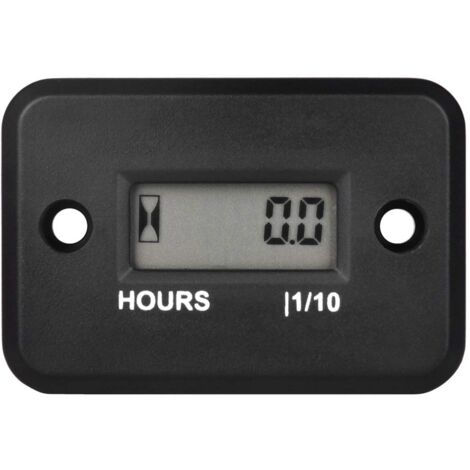 Digital Inductive Hour Meter,for Maintenance,Waterproof Design for Lawn Mower,Chainsaw,Motorcycle,Snow Blower