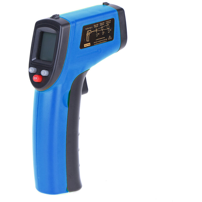 Digital Infrared Thermometer Laser Industrial Temperature Gun Non-Contact with Backlight -50-380¡ãC£¨NOT for Humans£©Battery not included,model:Blue
