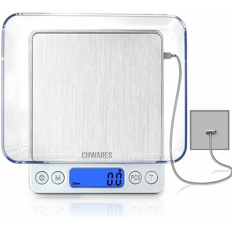 CHwares cHWARES Food Scale, Kitchen Scale with Bowl Stainless