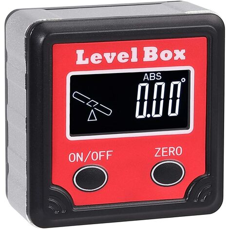 Digital Level Box Magnetischer Winkelmesser Winkelmesser Neigungsmesser LCD-Display mit Hintergrundbeleuchtung und Mini-Schraubendreher