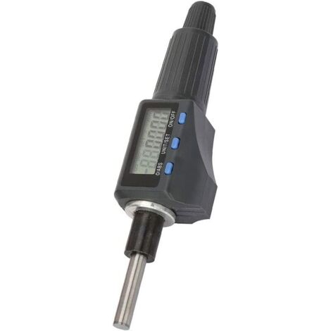 Digital Micrometer Head 25mm Digital Micrometer Head 0.001mm Metric Imperial Units LED Micrometer LED with 3 Buttons