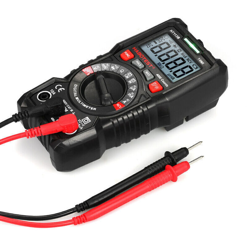 Digital Multimeter Auto Range True RMS 4000 Counts Non-Contact Multimeter Voltmeter Ammeter Ohmmeter AC/DC Voltage Measurement Current Resistance