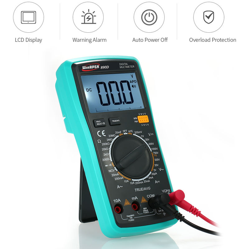 Digital multimeter circuit measurement digital display meter without battery