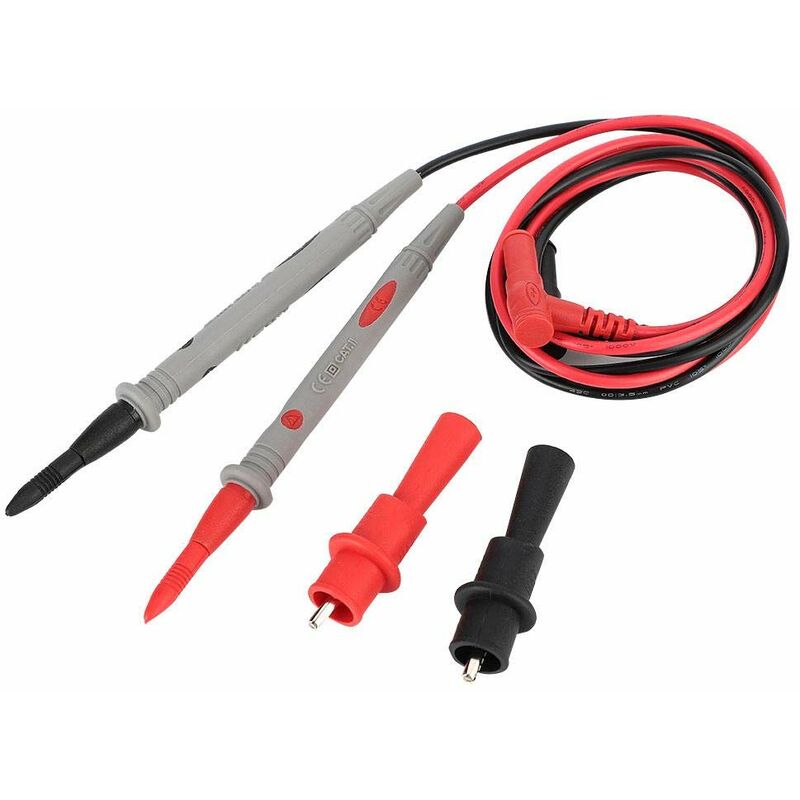 Digital Multimeter Crocodile Clip Probe Pen + 1000V 20A Test Lead Cable 90cm Safety Alligator Clips Multimeter Test Leads Accessories Kit for Most of