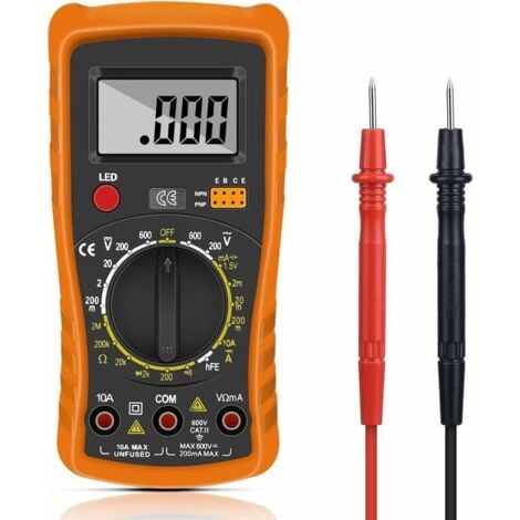 SJQKA Digital Multimeter, Digital Automatic Multimeter, Professional Electrical Tester, Voltmeter/Resistance/Continuity/Diodes Apply to Laboratories, MNS Factories