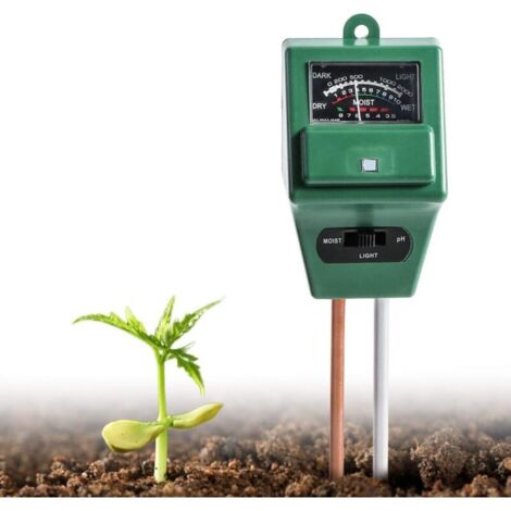 Digital pH Soil Tester, pH Sensor, Sunlight and Moisture Probe Meter, pH Soil Test Kits, Testing Function for Home and Garden
