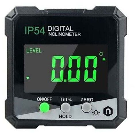 Digital protractor, protractor with LCD display, inclinometer with magnet, digital angle measurement MUMU