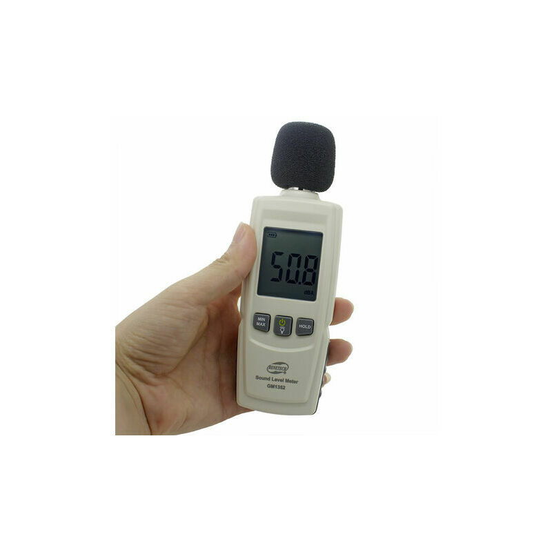 Digital Sound Level Meter, Digital Decibel Tester 30-130dB(A) Range,Sound Level Meter Decibel Meter with lcd Display for Home,1 pcs