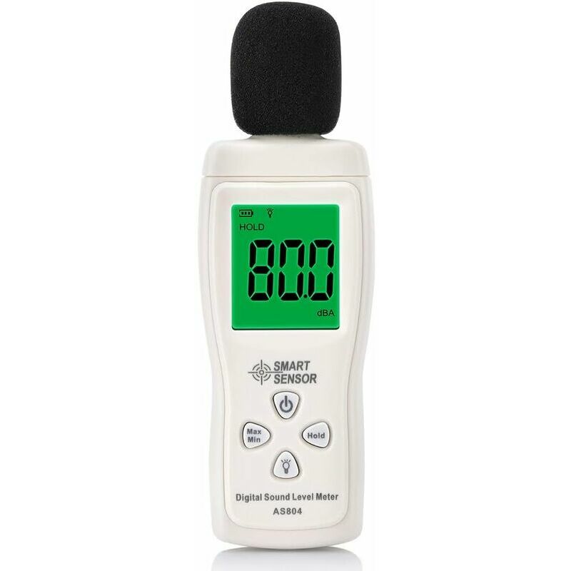 Digital Sound Level Meter, Digital Decibel Tester, Professional Decibel Meter 30-130dBA, Minimum/Maximum Data, Low Battery, Backlit lcd Display, Auto