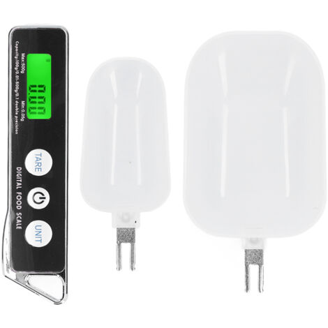 Digital Spoon Scale Household Portable Stainless Steel Kitchen Baking Scale for Flour Tea Spices 500g/0.1gBlack