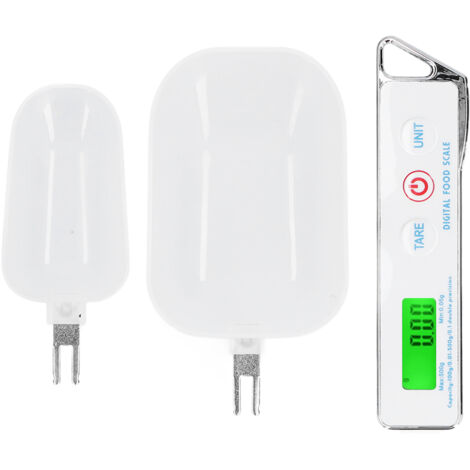 Digital Spoon Scale Household Portable Stainless Steel Kitchen Baking Scale for Flour Tea Spices 500g/0.1gWhite