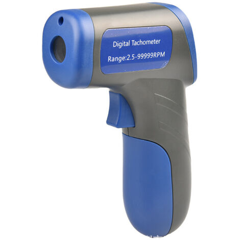 Digital Tachometer Tachometer Speedometer Portable RPM (Measuring Range 2.5-99999RPM) with Backlit LCD Display for Engine Lathe