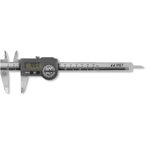 Digital-Taschenmessschieber DIGI ARCER inox mit langen Schnäbeln eckig 400 mm rostfreier Stahl
