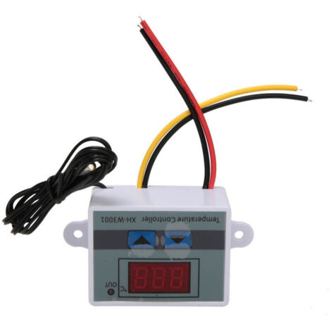 Digital Temperature Controller Thermostat Switch with Waterproof Sensor Probe, Industrial Chip, Easy to Use, High Precision, Widely Used in Various Fields