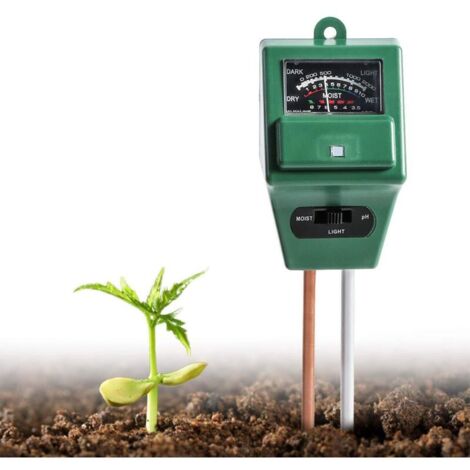 Digital testeur de pH du sol, 3 en 1 PH l'humidité Sonde de capteur de lumière du soleil au mètre PH du sol Test Kits pour plantes, Ferme, intérieur/extérieur