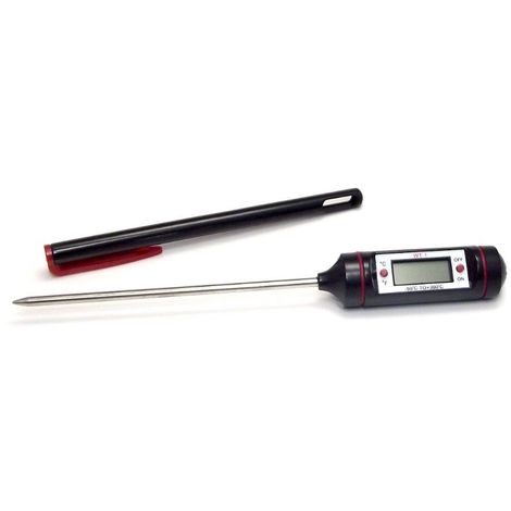 Digital Thermometer, Bratenthermometer mit Edelstahl Messsonde, Temperaturmessung