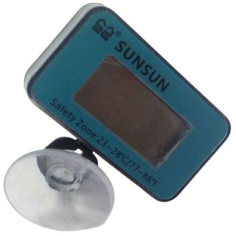 AQUARISTIKWELT24 Digital-Thermometer mit Saugnapf – Für Süß- & Meerwasser