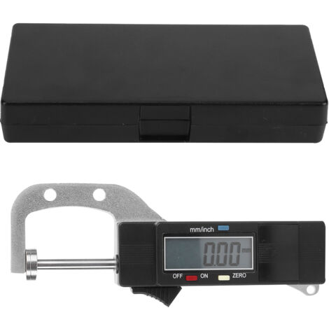 Digital Thickness Gauge Meter Stainless Steel Inch/Metric Measuring Tools 0-25.4mm