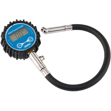 Digital Tyre Pressure Gauge with 300mm Flexible Hose – Accurate Digital Readout, Durable Design, Model 91362