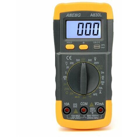 Digital Voltmeter Amperemeter Lcd Auto Range Ohmmeter Multimeter AC/DC Volt Tester Meter Rheoskop