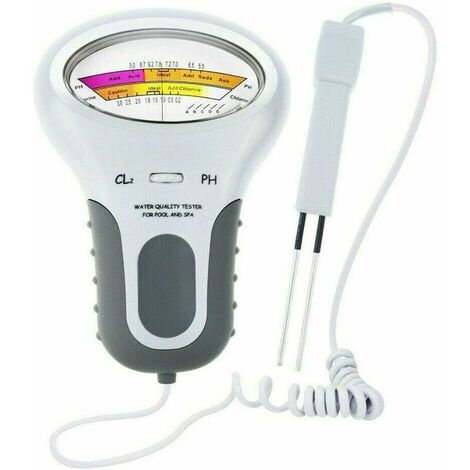 Digital Water Meter Test, Electronic Water Quality Analysis Water Test Meter for Swimming Pool Spa Water Quality Monitor Analysis