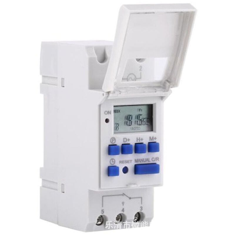 AlwaysH Digital Weekly Timer Din Rail Timer Digital Weekly Timer Electronic Programmable Timer 15A (AC220V)