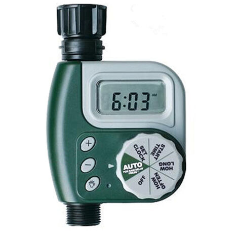 Digitale elektronische Bewässerungsuhr für Gartenschläuche, programmierbare Gartenbewässerung, LCD-Bildschirm, einfach zu bedienen
