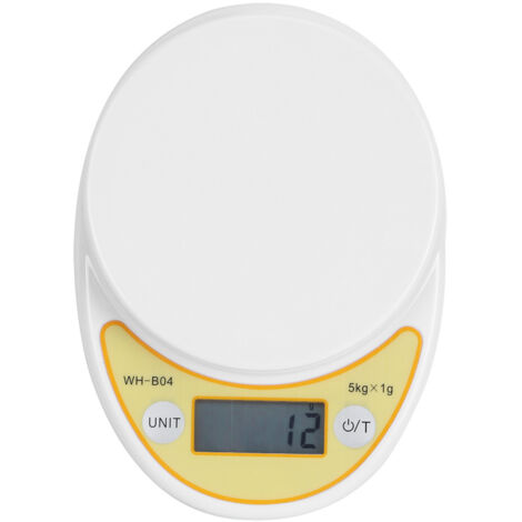 Digitale Küchenwaage (5 kg), Genauigkeit 1 g, ideal zum Backen, für Lebensmittel und zum Wiegen von Schmuck