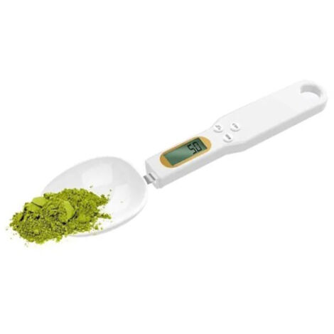 Digitale Küchenwaage (500 g/0,1 g) mit elektronischem Messlöffel für Kaffee, Mehl und Tee, ergonomischer Griff