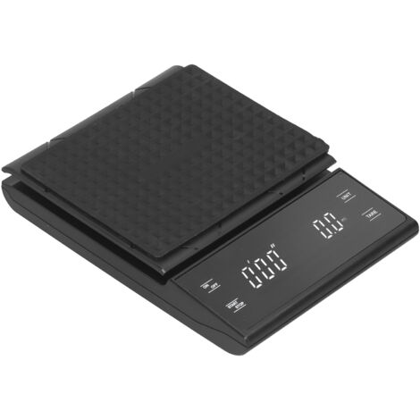 Digitale Küchenwaage mit integriertem Timer und LED-Anzeige zum Abwiegen von Kaffee und Zutaten