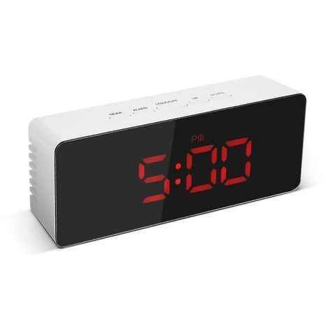 Digitale Led-Spiegeluhr USB \u0026 Batteriebetriebene 12h/24h C/f Dialarm Clock