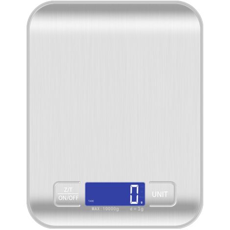 Digitale Mini-Küchenwaage aus Edelstahl, 10 kg, hohe Präzision zum Backen und Kochen