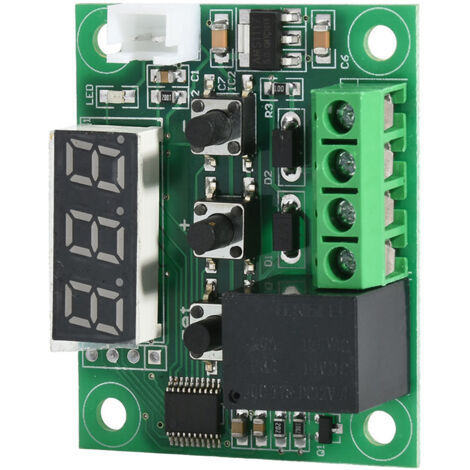 Digitale Temperaturregelungsplatine W1209 mit blauer LED, Mikrothermostat, 12V DC elektronischem Sensormodul, Schalter mit Einkanalrelais und Abdichtung.
